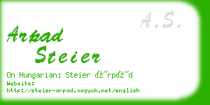 arpad steier business card